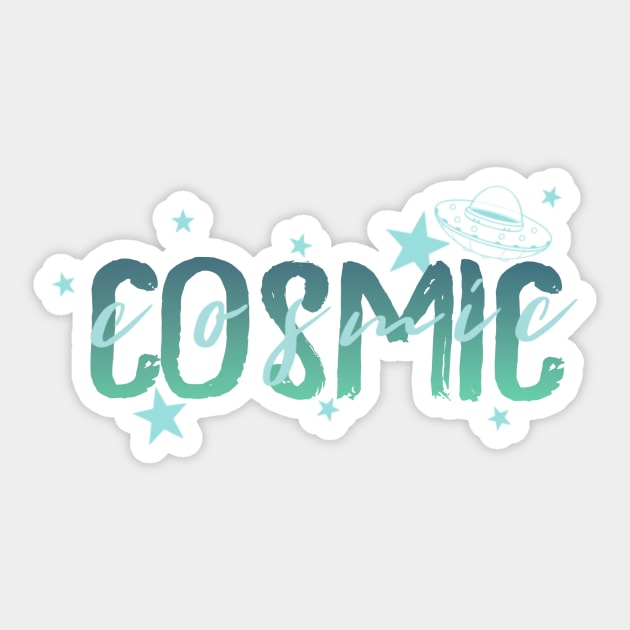 Cosmic - Roswell New Mexico Sticker by hereidrawagain